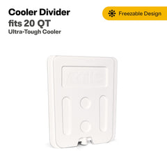 RTIC 20 QT ultra-tough divider fit keeps items neatly separated and accessible