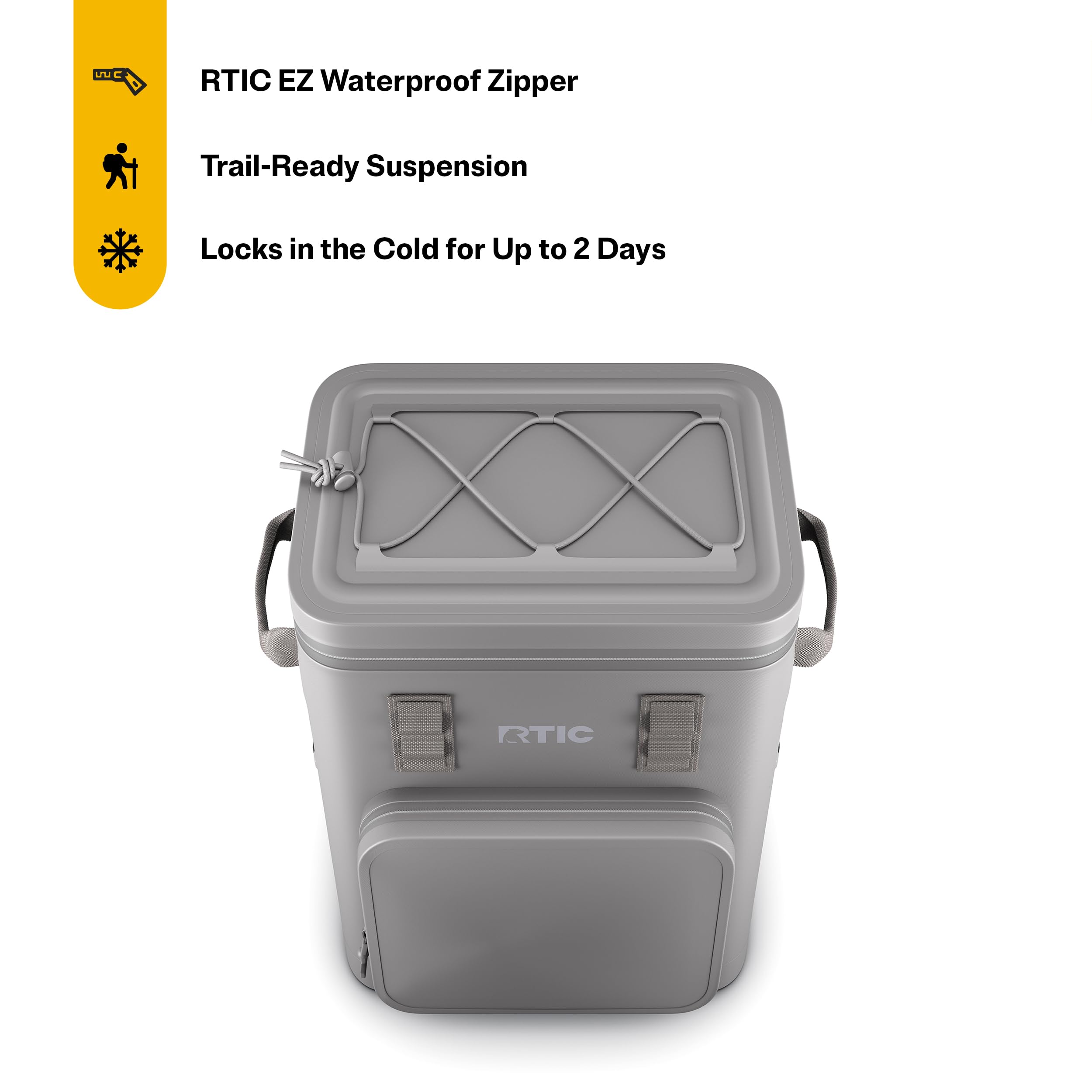 RTIC 24-Can Backpack Cooler insulated interior preserves cold for hours outdoors