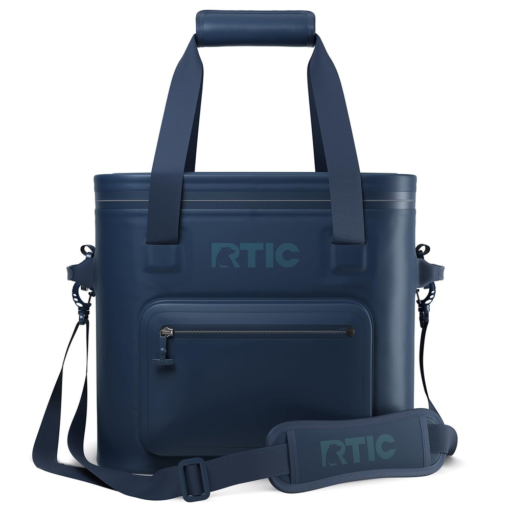 RTIC 30 Can Ultra-Tough Soft Cooler Pro floats securely while keeping contents accessible.