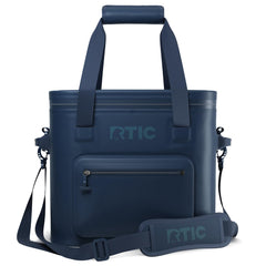 RTIC 30 Can Ultra-Tough Soft Cooler Pro floats securely while keeping contents accessible.