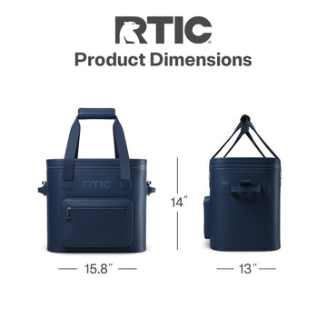 RTIC Soft Cooler Pro waterproof pocket protects valuables during outdoor adventures.