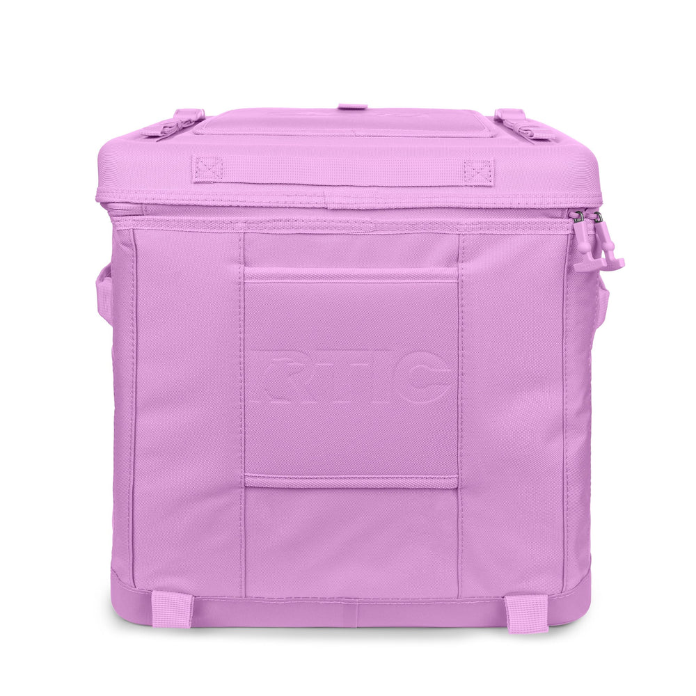 RTIC 40 Can wheeled cooler lid access and pockets keep essentials at hand.