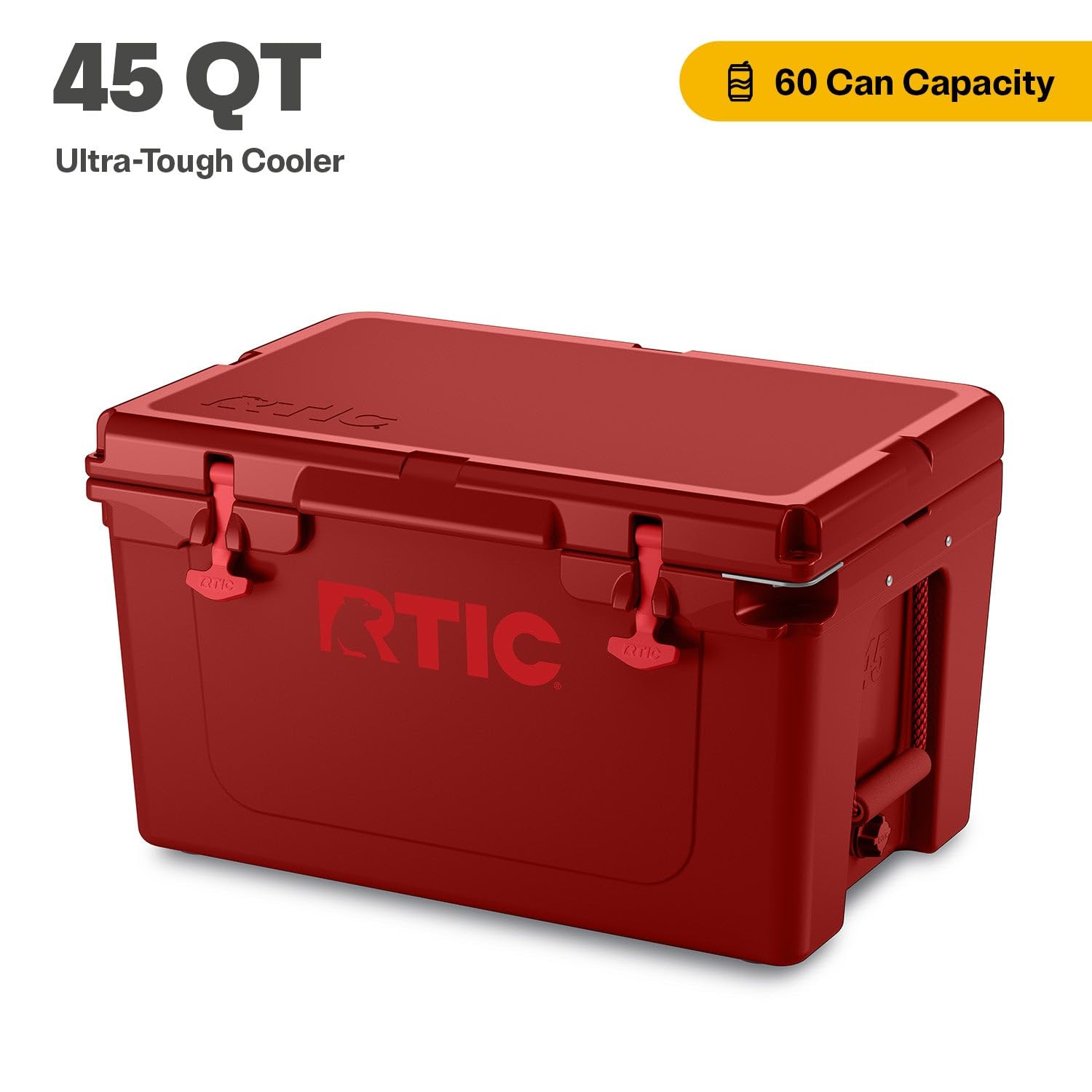 RTIC cooler highlights 2.8-inch insulation for optimal ice retention during trips.