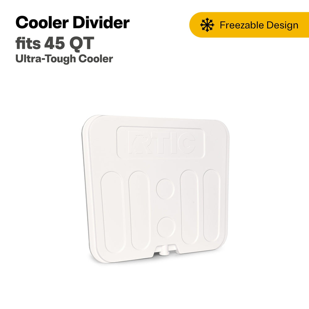 RTIC divider fit ensures perfect alignment for 45 qt non-wheeled cooler.