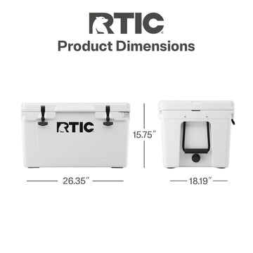 RTIC 45QT cooler can capacity demonstrates space for up to 60 cans.
