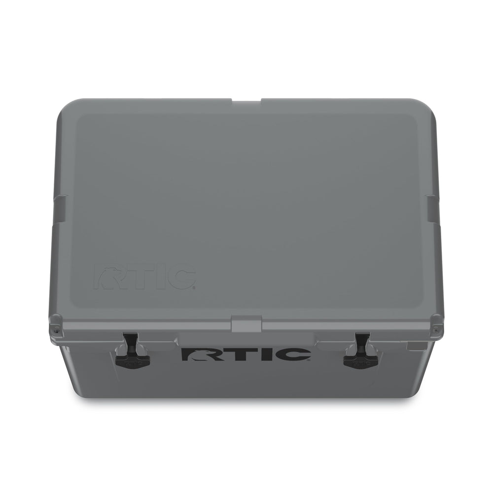 RTIC 45QT Ultra-Tough cooler uses as bench or tabletop in outdoor setup