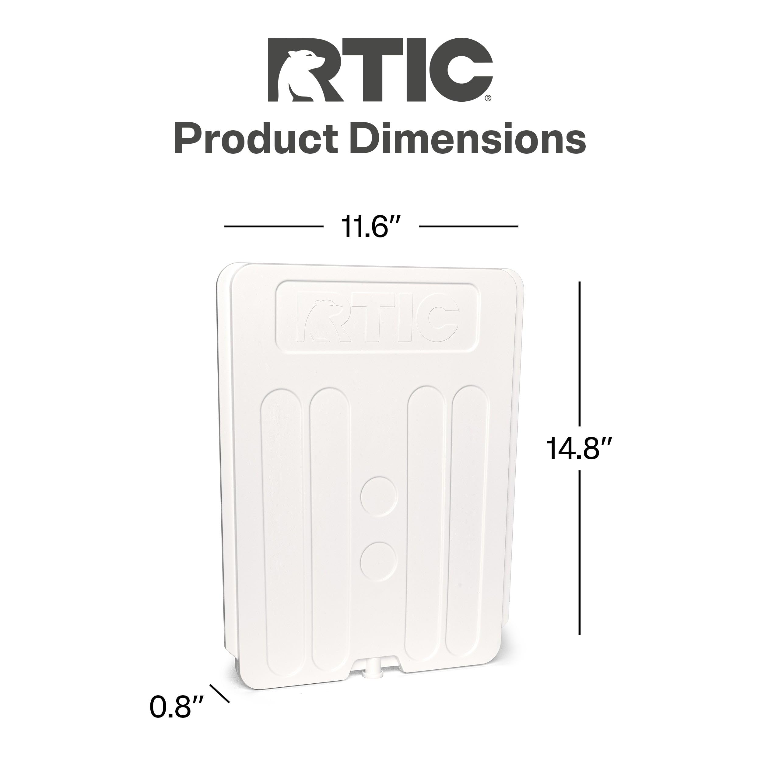 RTIC divider easy-clean highlights quick maintenance after outdoor use.