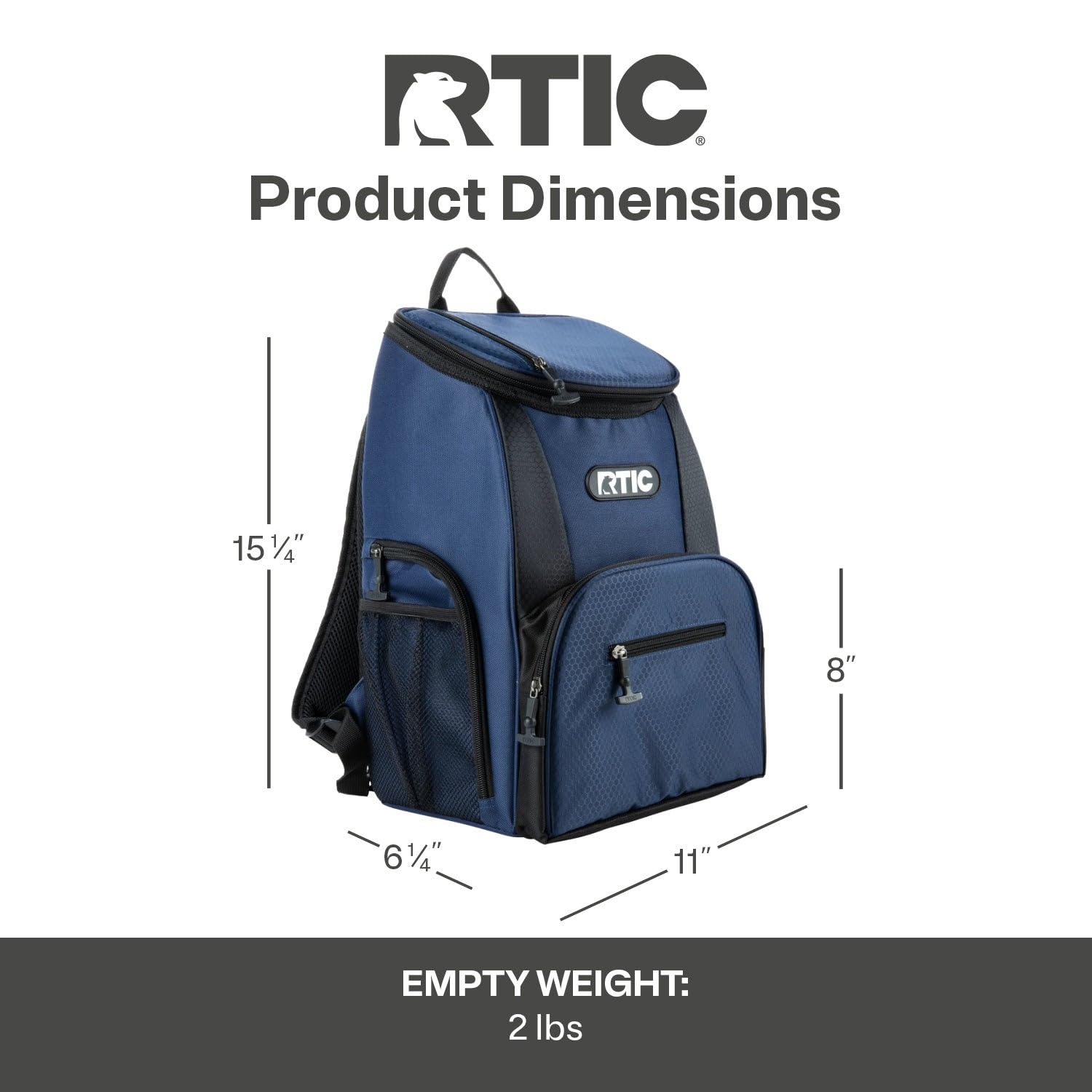 RTIC backpack cooler at the beach, highlighting portability and cooling