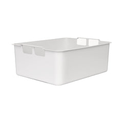 RTIC dry goods basket inside the 52qt cooler keeps items organized for easy access.