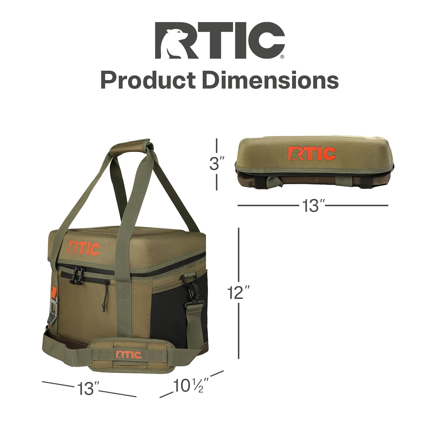 RTIC Everyday Cooler durable soft fabric withstands everyday use.