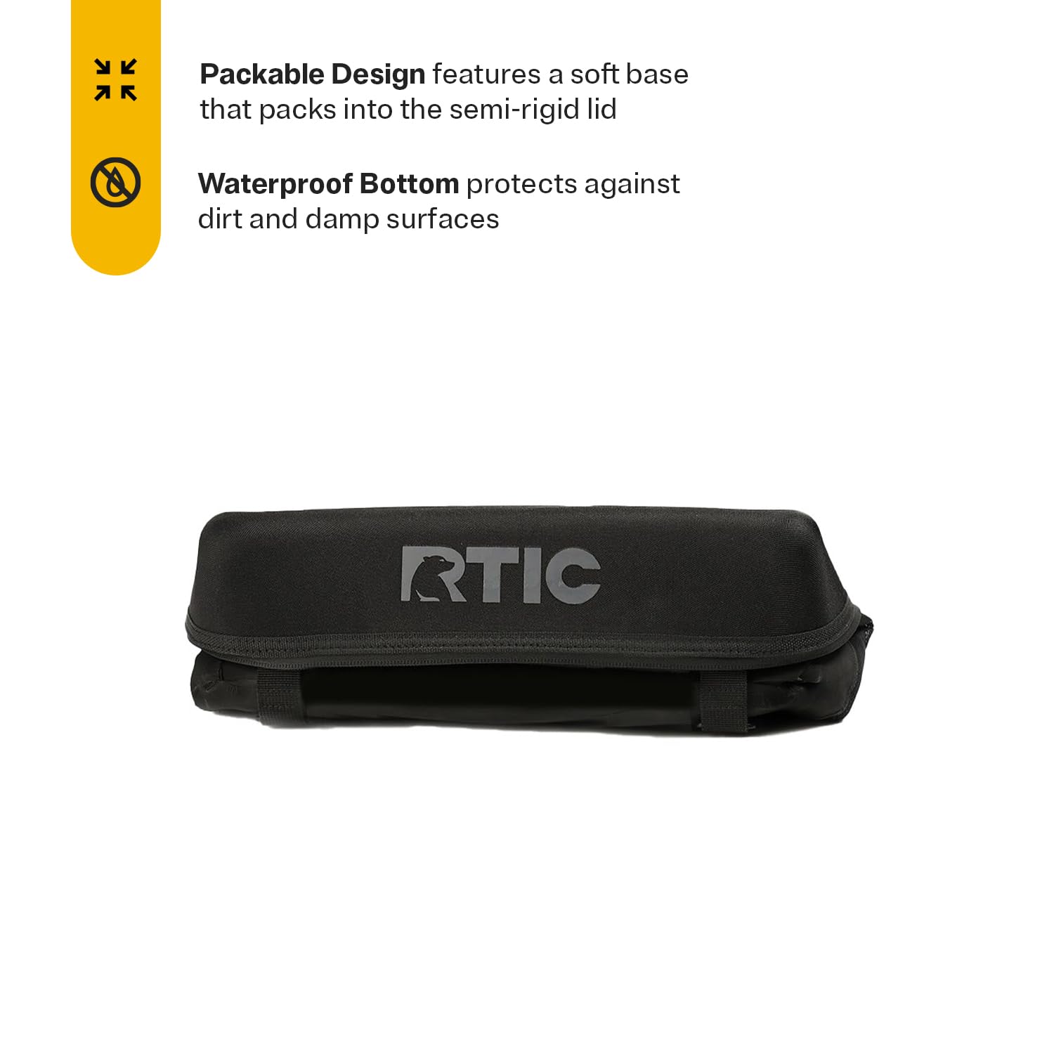 RTIC Everyday Cooler with removable stainless steel bottle opener for convenience.