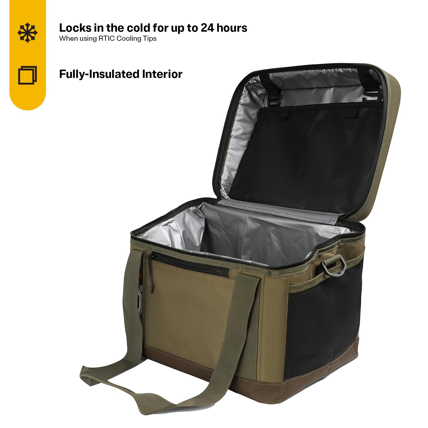 RTIC Everyday Cooler side pockets help you store napkins and keys while on the go.