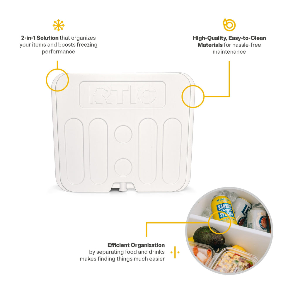 RTIC freezable divider is easy to clean after outdoor adventures.