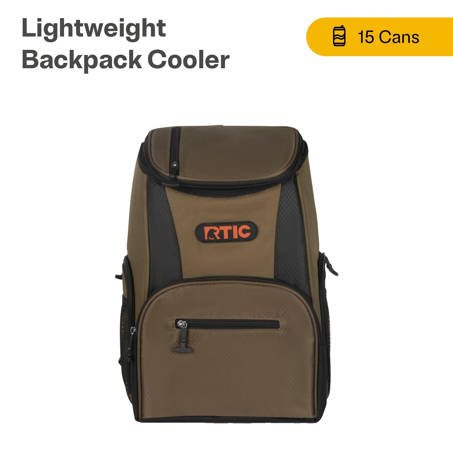 RTIC olive backpack cooler insulation close-up highlighting high-density foam.