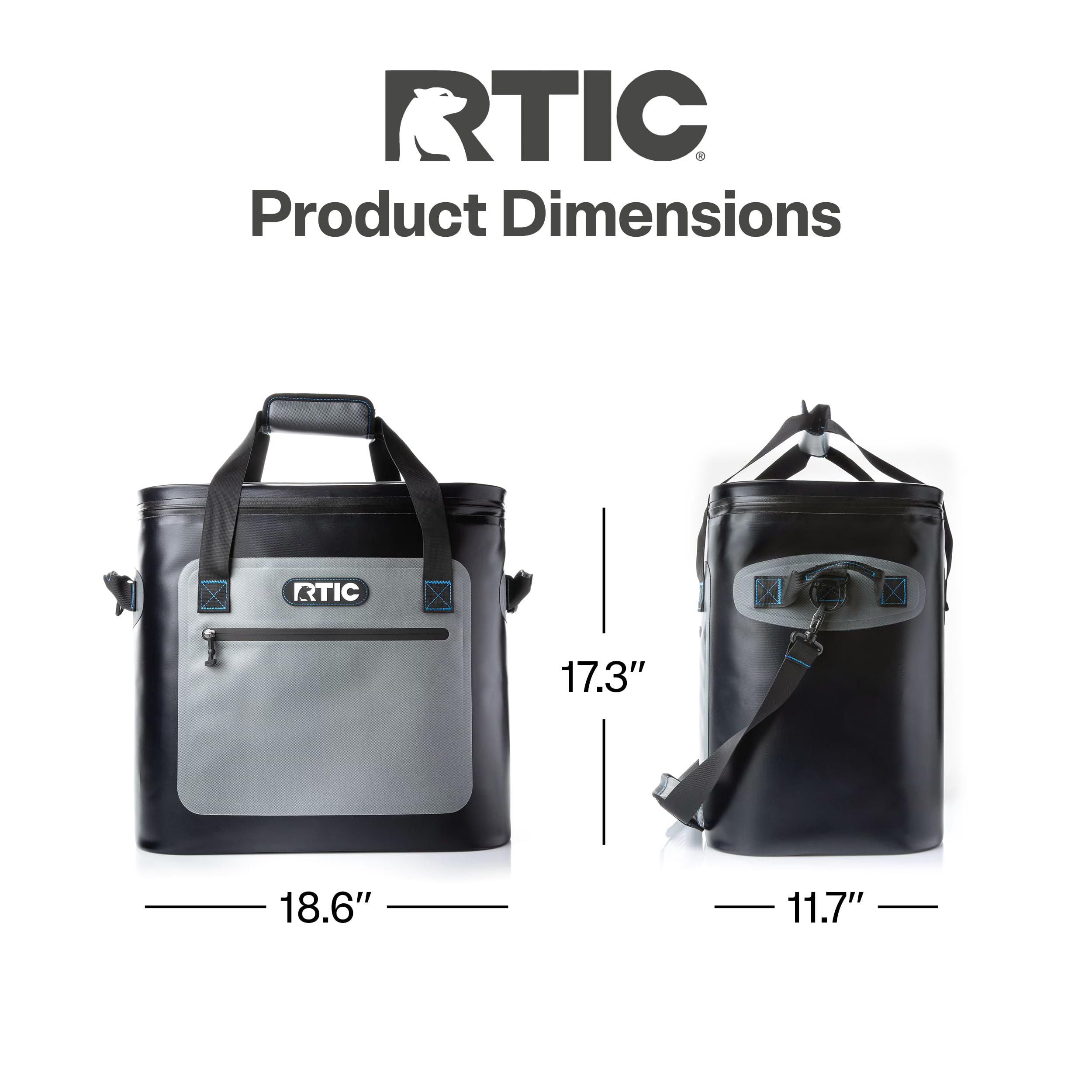 RTIC Soft Cooler durable nylon exterior conveys rugged performance.