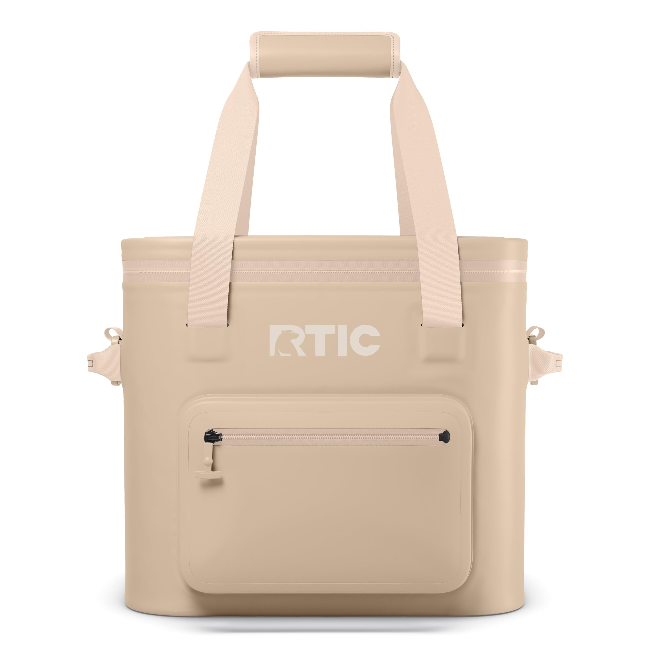 RTIC Soft Cooler Pro floating on water keeps drinks secure for boating and beach days.