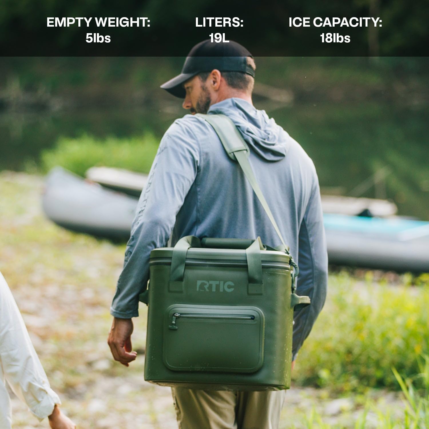 RTIC Soft Cooler Pro insulation up to 2 inches helps ice last longer.