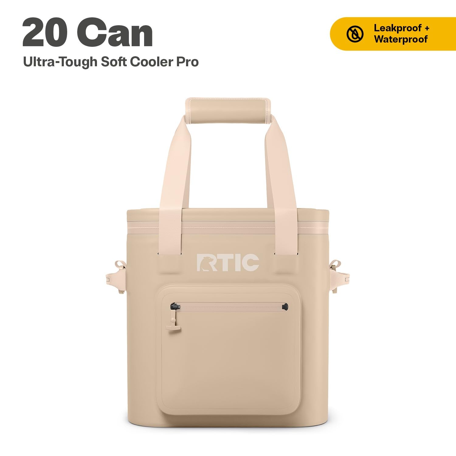 RTIC Soft Cooler Pro welded seams protect contents during outdoor adventures.