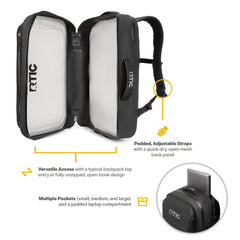 RTIC Ultra Dry Backpack ergonomic shoulder straps reduce fatigue.