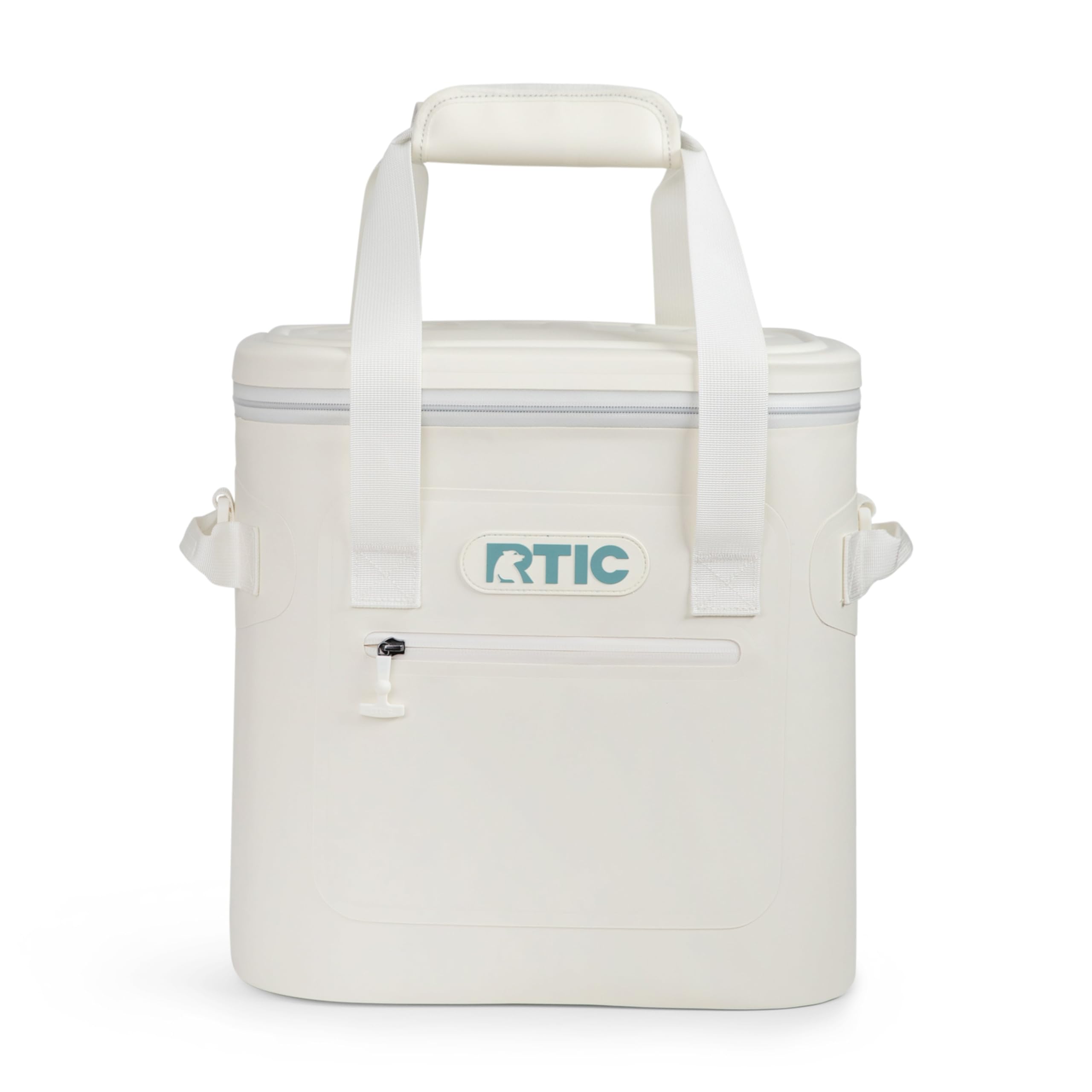 RTIC Ultra-Tough Soft Cooler 20 Can front view highlights compact portability for lunches.