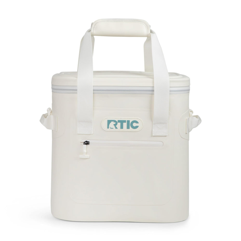 RTIC Ultra-Tough Soft Cooler 20 Can front view highlights compact portability for lunches.