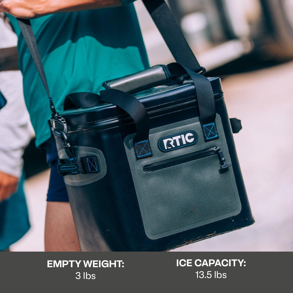 RTIC leak-proof zipper keeps contents secure during transport.