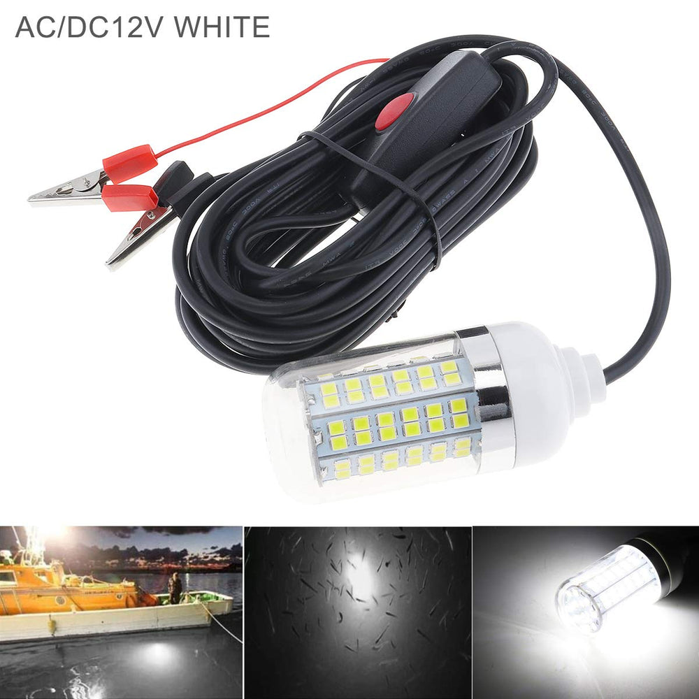 IP68 waterproof underwater fishing light with 5m power cord