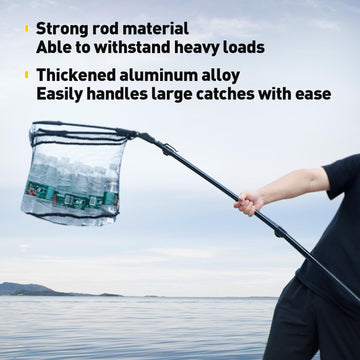 Rubber-coated fishing net designed to be fish-friendly