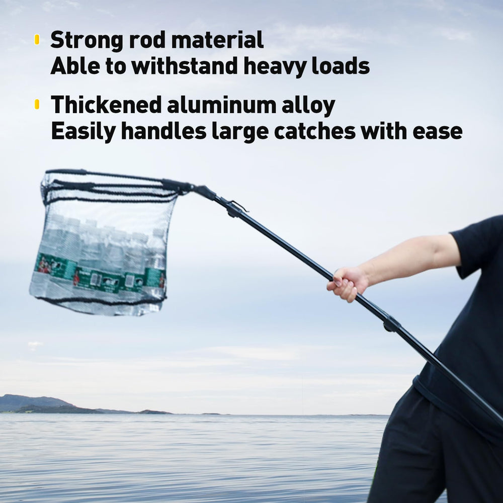 Rubber-coated fishing net designed to be fish-friendly