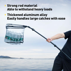 Rubber-coated fishing net designed to be fish-friendly