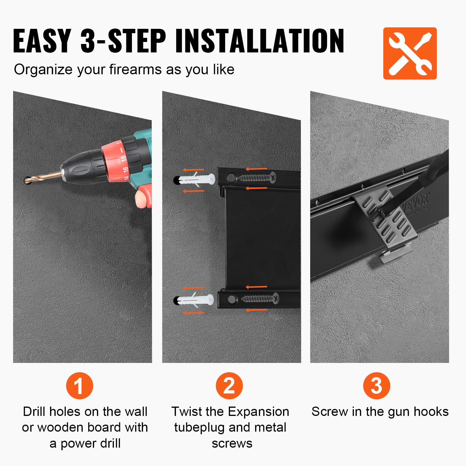 Rubber-coated hooks with soft padding on rack