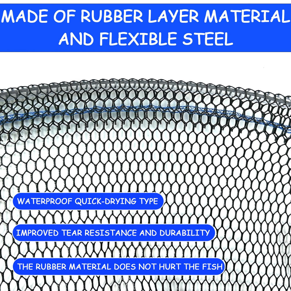 Net made of rubber-coated nylon material