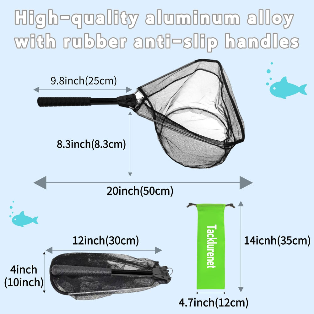 Rubber-coated nylon fishing net