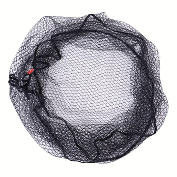 Rubber-coated replacement fishing net for landing net - 34.6\" dia, 36\" depth, 109\" circ