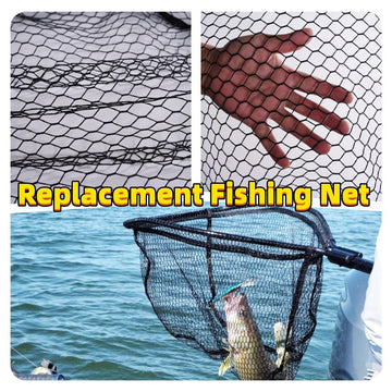 Durable rubber-coated nylon construction of replacement net