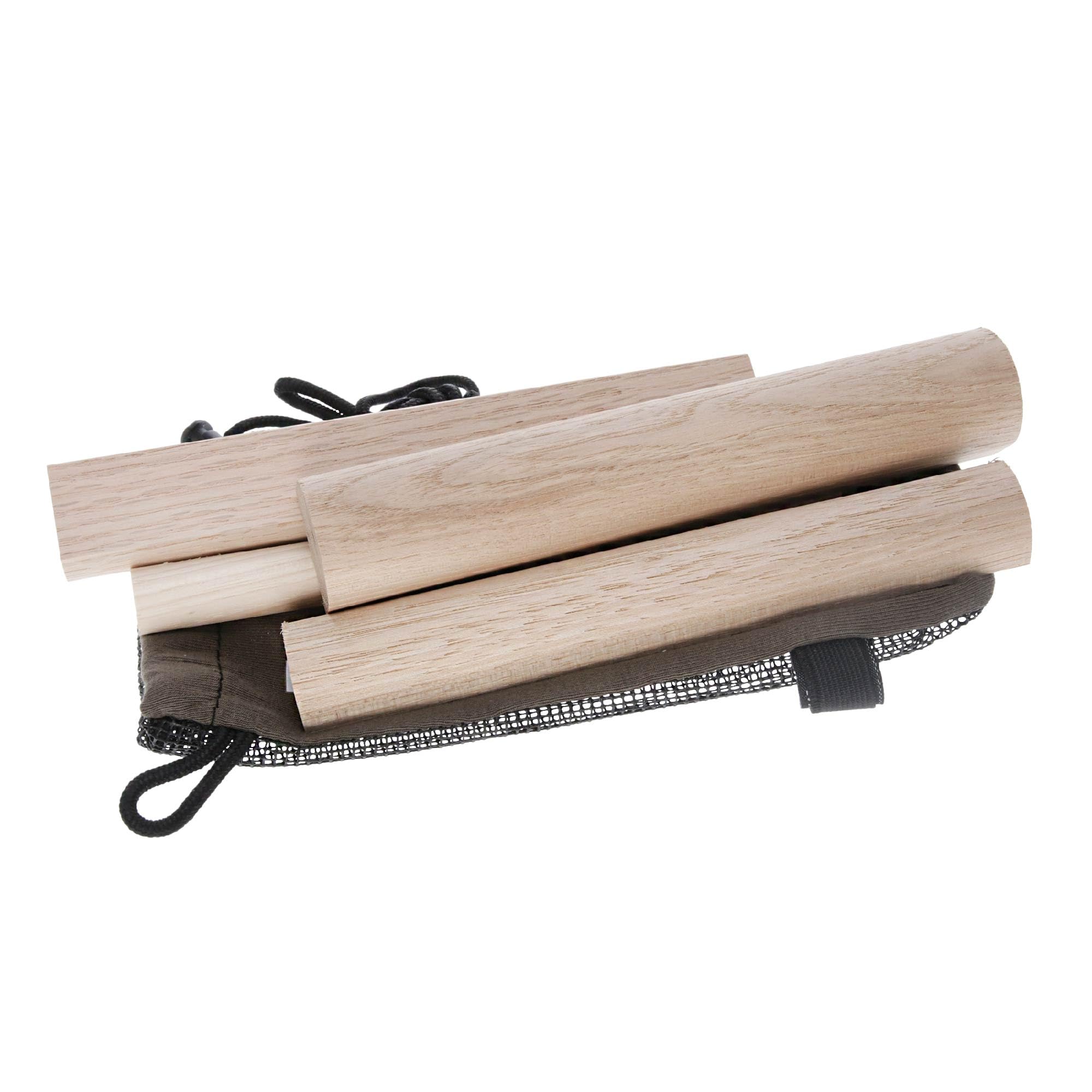 Lanyard and silencer strap shown for quiet transport