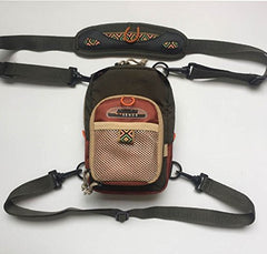 Molded fly bench integrated into the Rudder chest pack