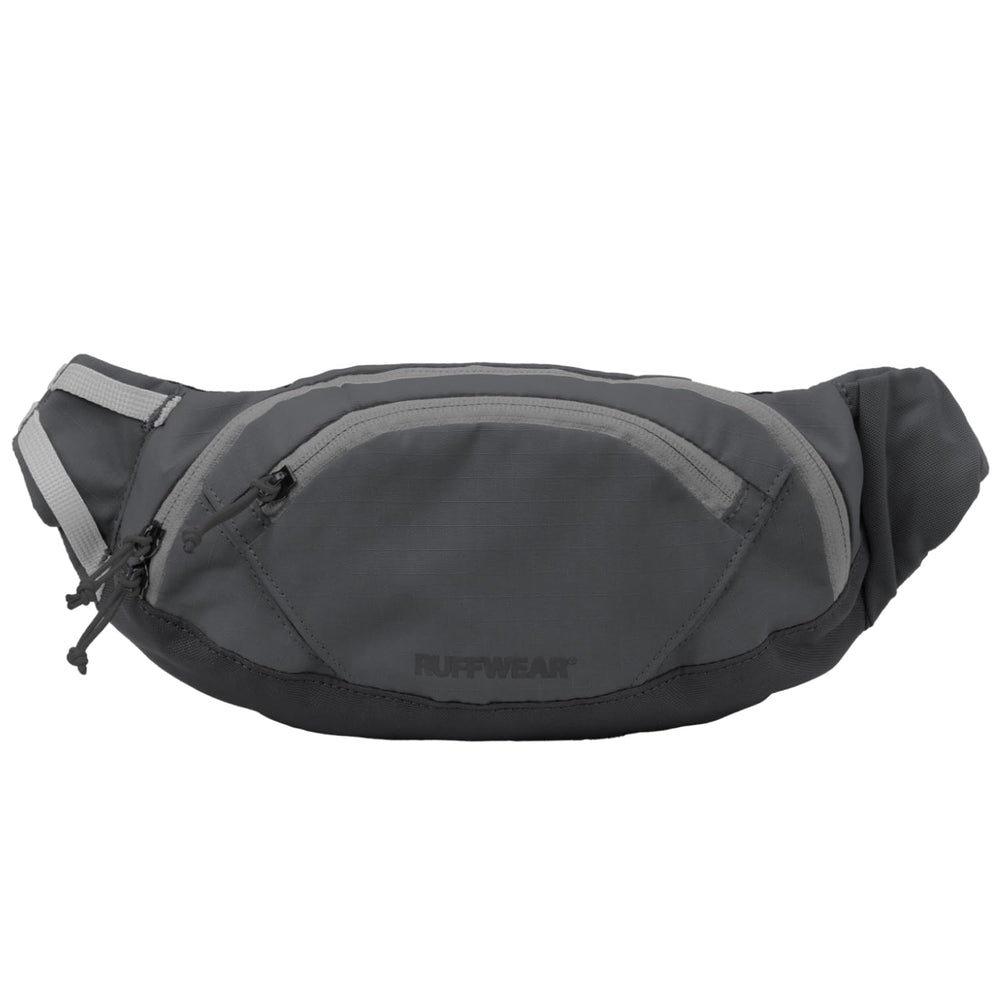 Ruffwear Home Trail Hip Pack adjustable belt keeps hands free during walks.