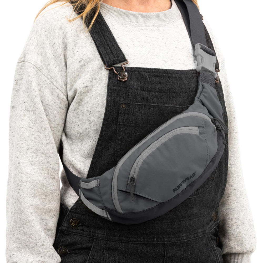 Ruffwear Home Trail Hip Pack crossbody conversion for versatile day trips.