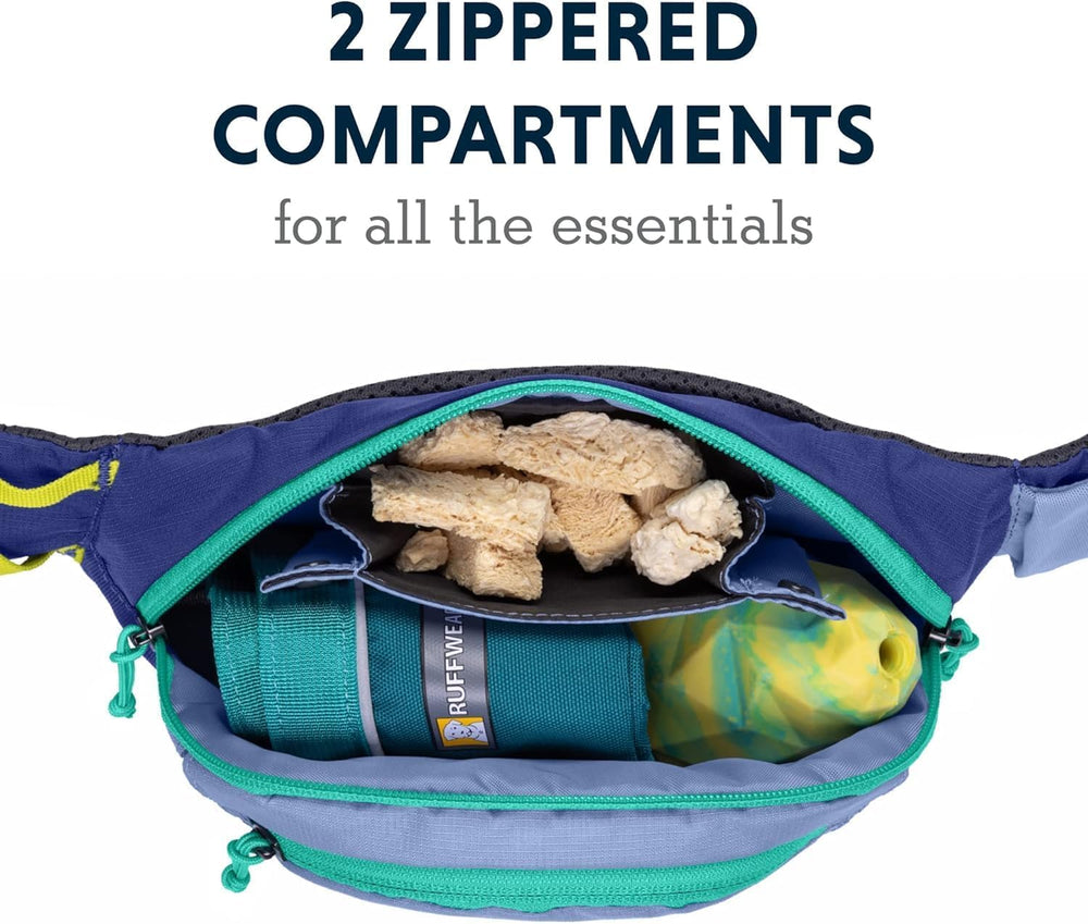 Ruffwear Home Trail Hip Pack durable ripstop fabric in wet conditions