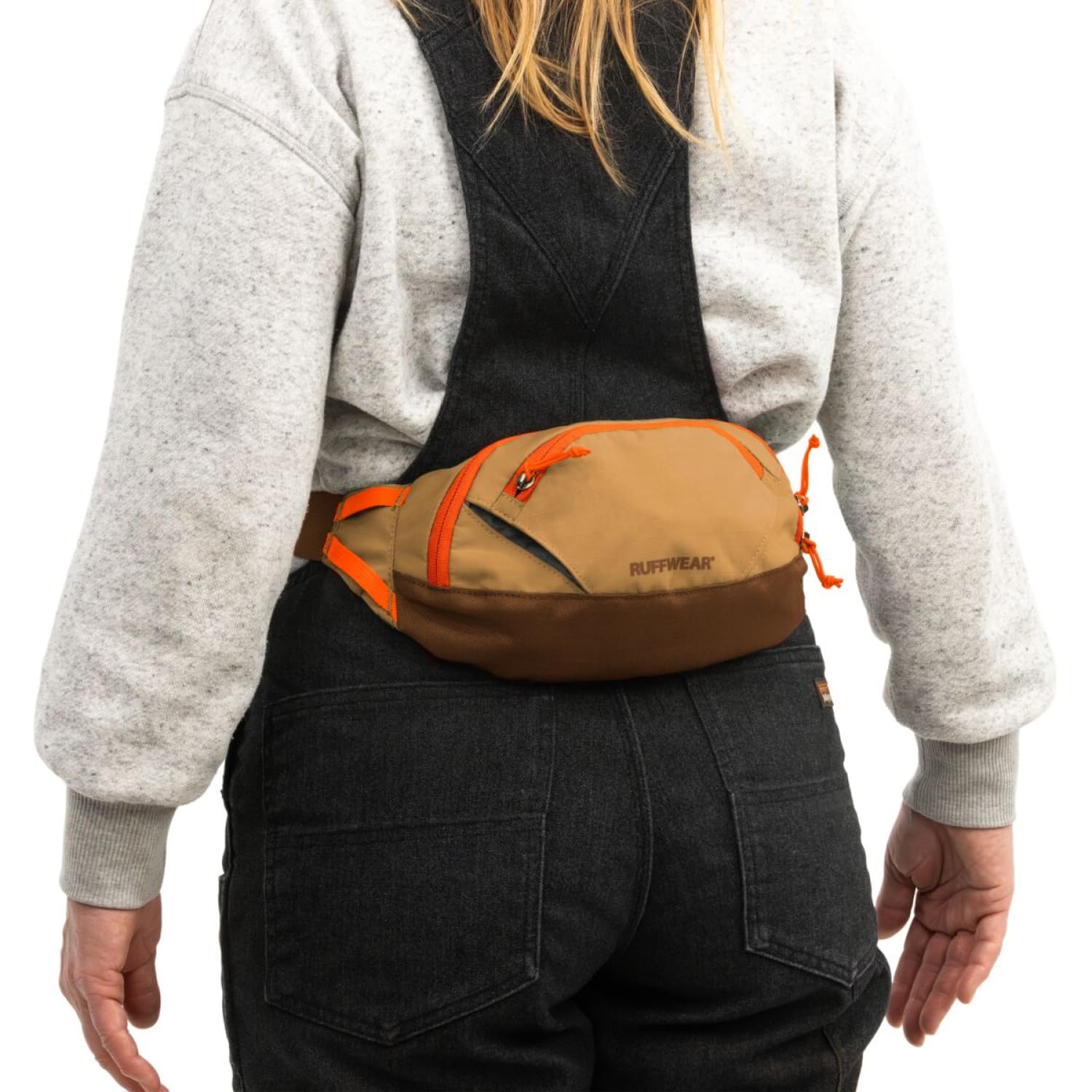 Ruffwear Home Trail Hip Pack lifestyle use from backyard to cafe setting