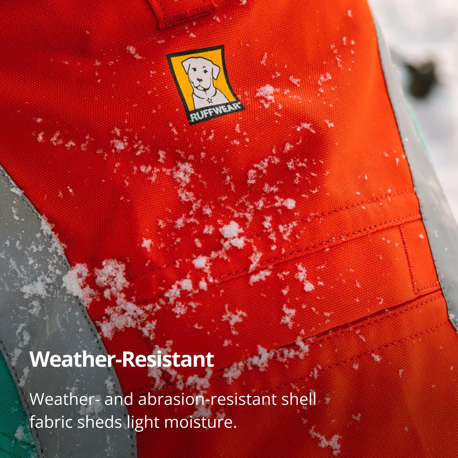 Ruffwear Lumenglow vest with side-release buckles for quick on/off