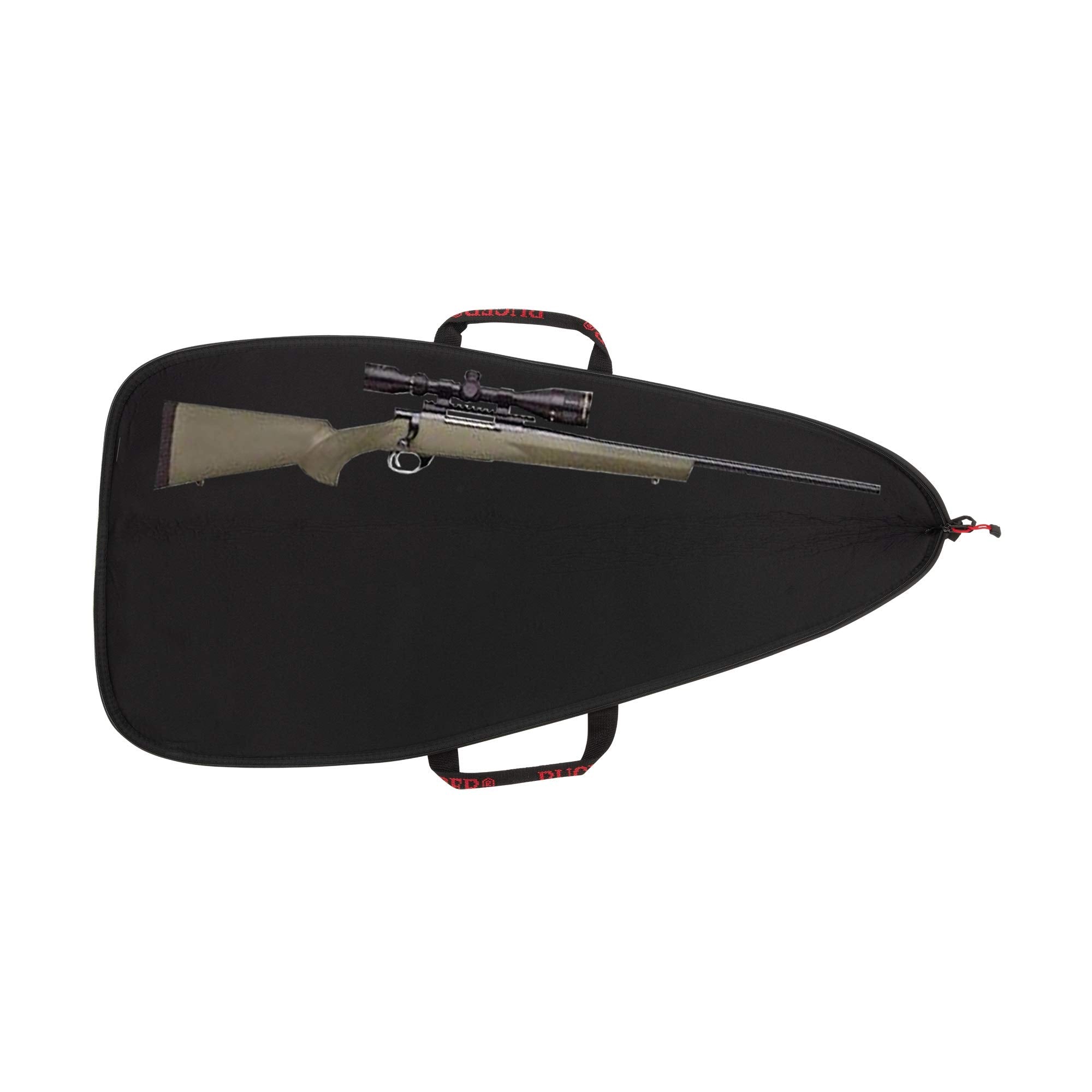 Carrying handles on Ruger rifle case for easy transport