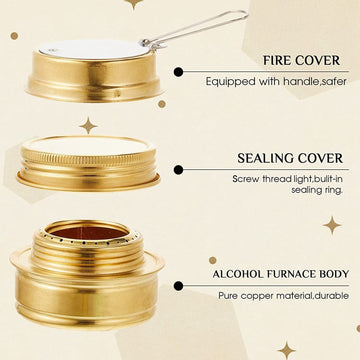 Ruitutedianzi compact camping stove fits in small backpacks