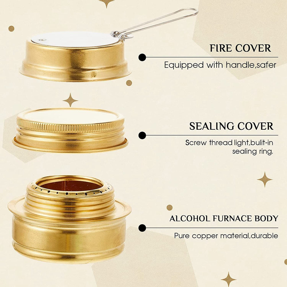 Ruitutedianzi compact camping stove fits in small backpacks