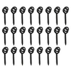 Ruiwaer 20-piece black swivel screws with rings for fishing lures