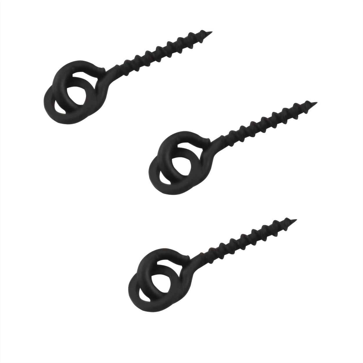 Alloy copper bait screws with anti-glare black coating