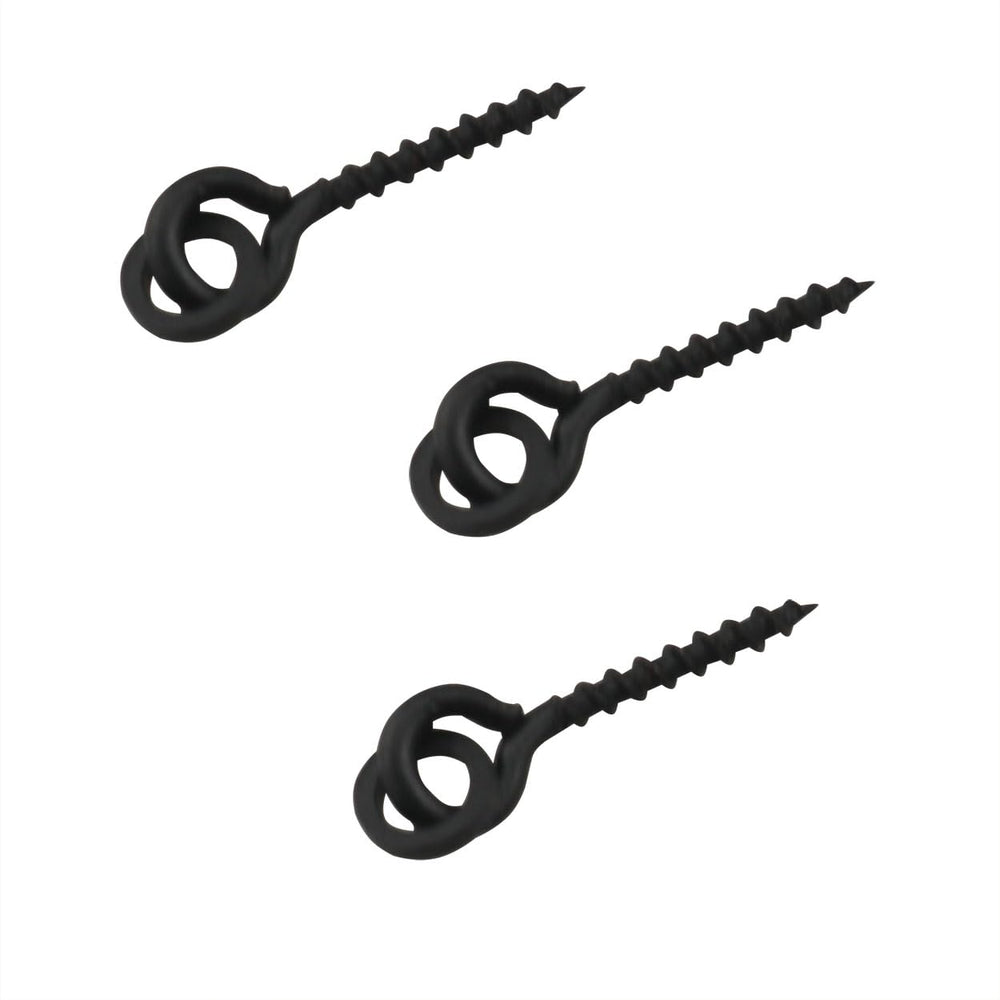 Alloy copper bait screws with anti-glare black coating