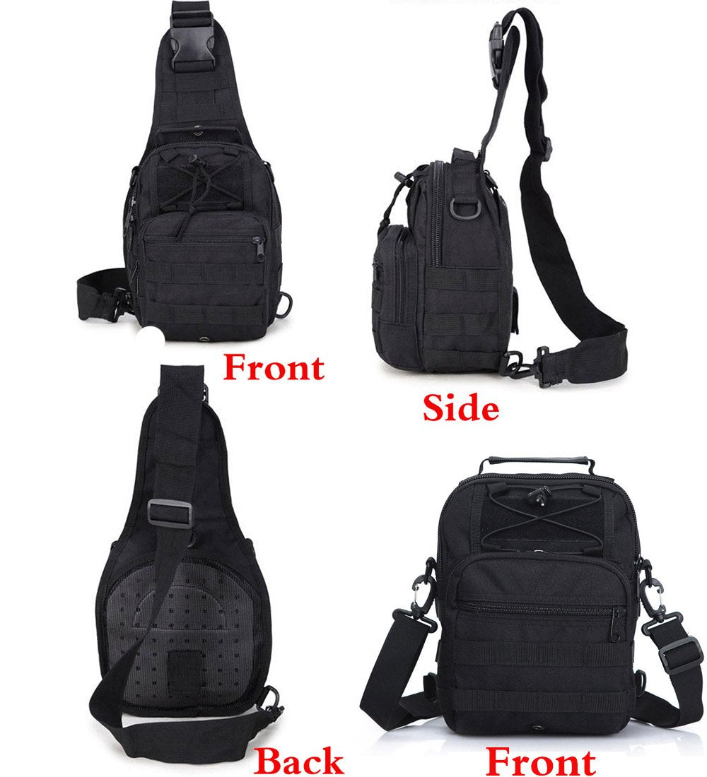 Rullar sling bag front zipper pocket; convenient keys, cards, and coins on the go.