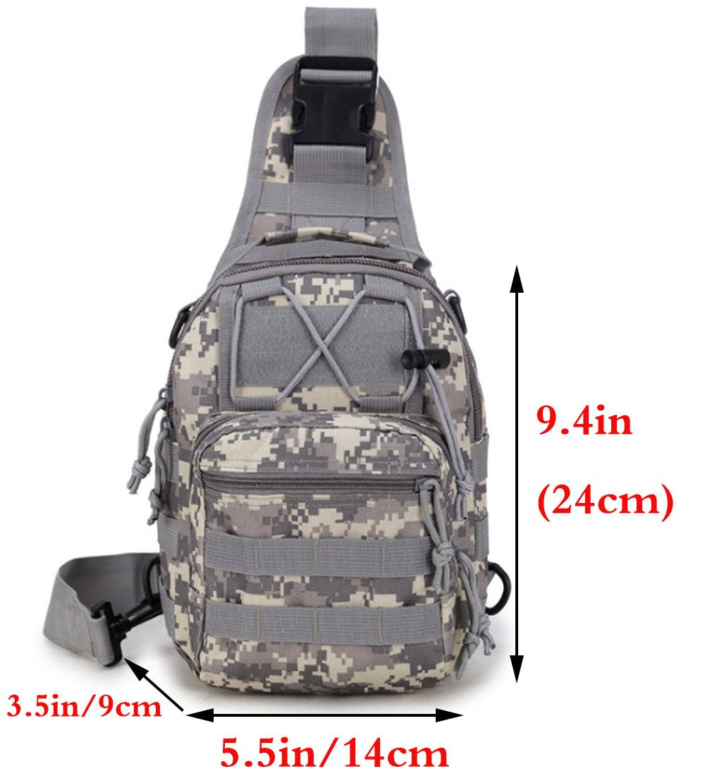 Rullar sling bag main pocket open; fits tablet and essentials on outdoor adventures.